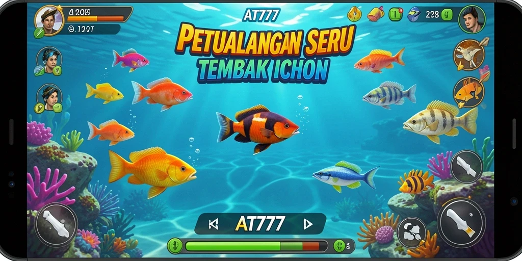 Gameplay seru Tembak Ikan di AT777 dengan grafis memukau.