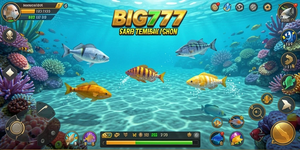 Tangkapan layar BIG777 menampilkan aksi seru dalam permainan Tembak Ikan.