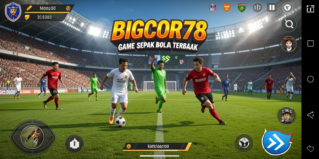 Tampilan gameplay mengesankan dan realistis dalam BIGCOR78.
