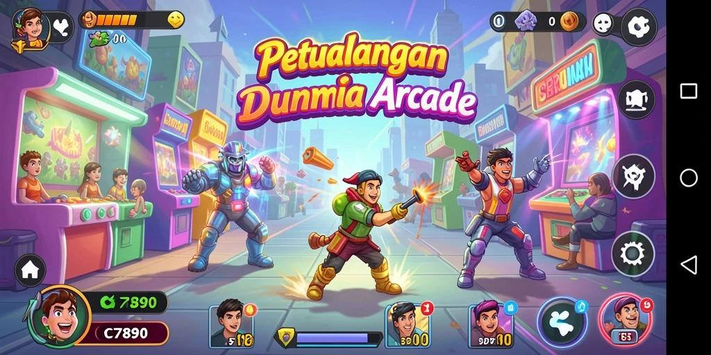 Tampilan gameplay C7890 yang dinamis dan penuh aksi.