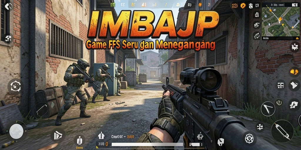 Tampilan gameplay IMBAJP yang intens dan menegangkan saat pertempuran.