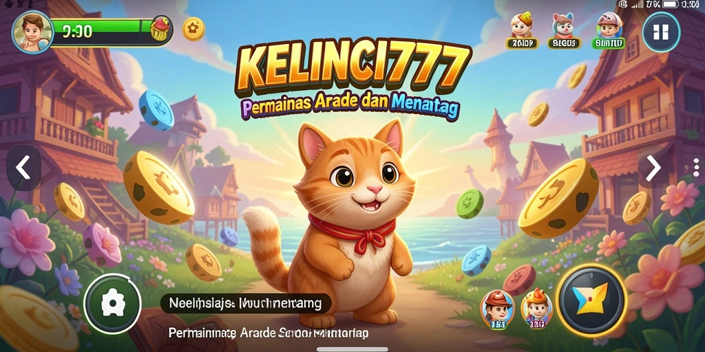 Tangkapan layar utama KELINCI777 menampilkan gameplay arcade yang mengasyikkan.