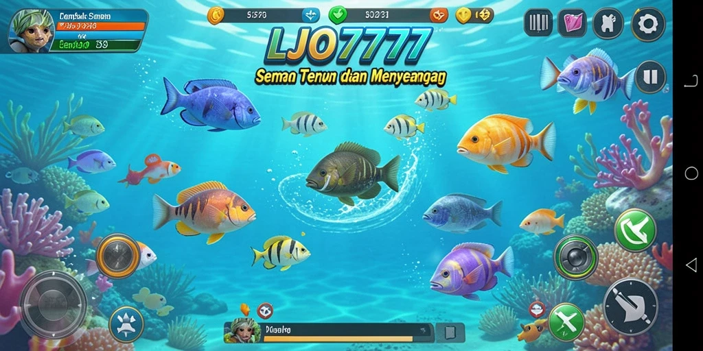 Screenshot LJO777 menampilkan aksi menembak ikan yang seru dan mengasyikkan.