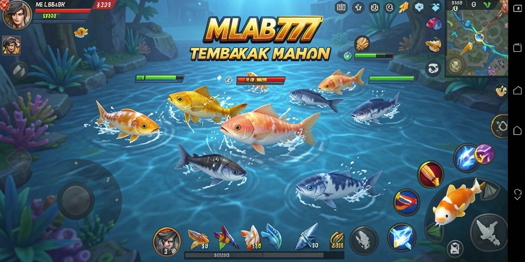 Tampilan gameplay seru dalam game Tembak Ikan MLBB777.