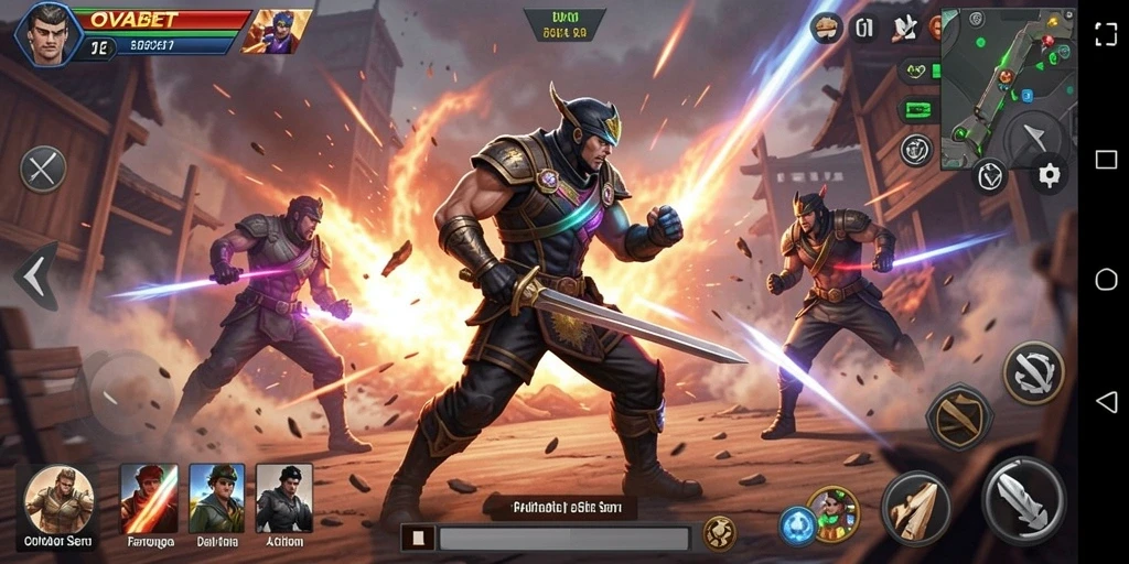 Tangkapan layar utama dari gameplay seru dalam OVABET.
