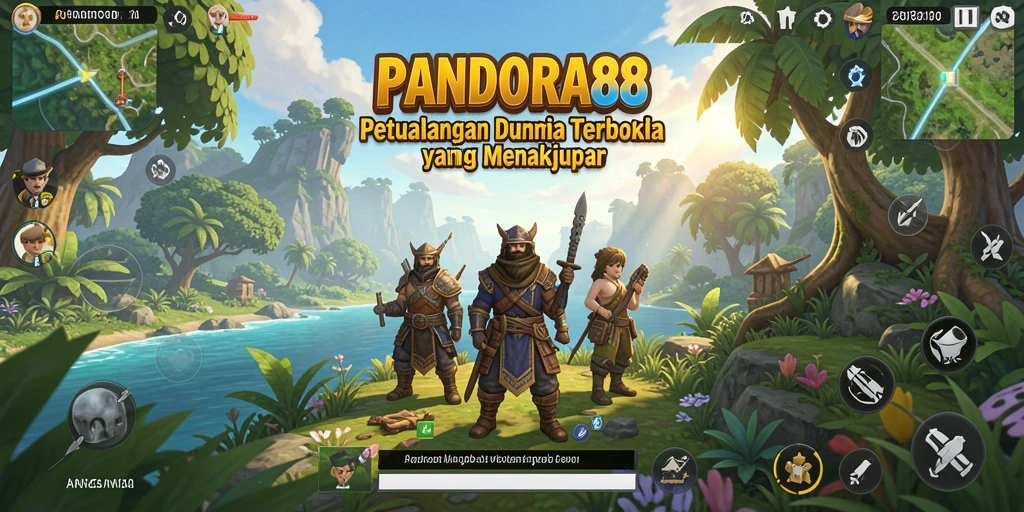 Tampilan gameplay PANDORA88 yang menakjubkan di dunia terbuka.