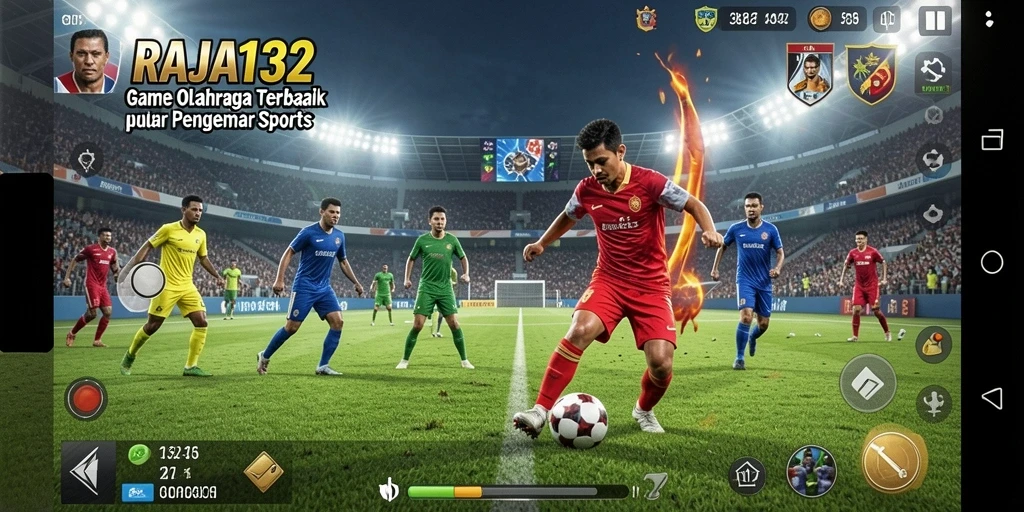 Tampilan screenshot utama RAJA132 menampilkan gameplay kompetitif yang seru.