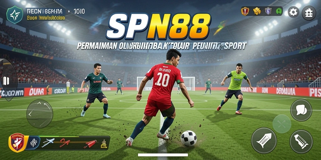 Tampilan gameplay SPN88 penuh aksi olahraga yang seru.
