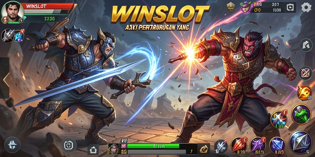 Tangkapan layar dari gameplay pertarungan seru di WINSLOT.